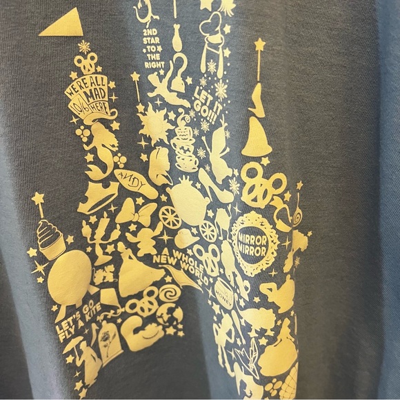 Jadelynn Brooke Blue Castle Short Sleeve T Disney Characters Rainbow Rin… - Picture 3 of 5